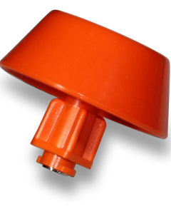 Cup round orange without clamp rearing-option